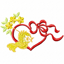 Small Birds Embroidery Design 12